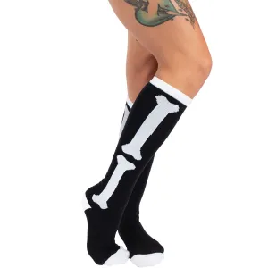 Bone Knit Calf Socks