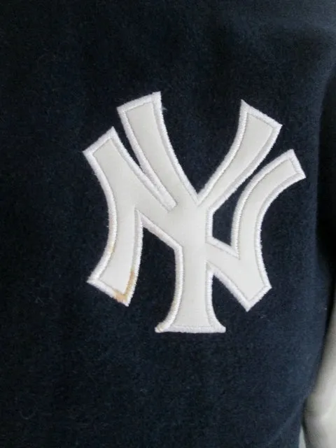 Boys 26-Time YANKEES WORLD SERIES BASEBALL Bomber Varsity Jacket Coat 12/14