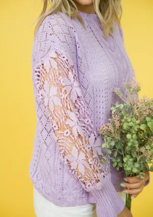 Fresh Perspective Lavender Sweater