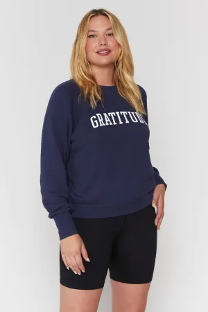 Gratitude Bridget Raglan Pullover, Night