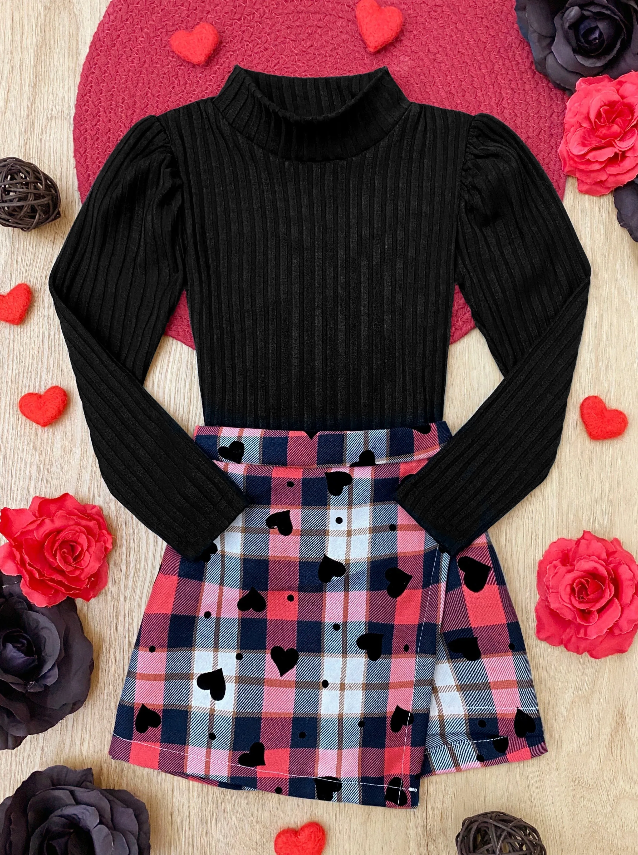 Happy Love Day Skirt Set