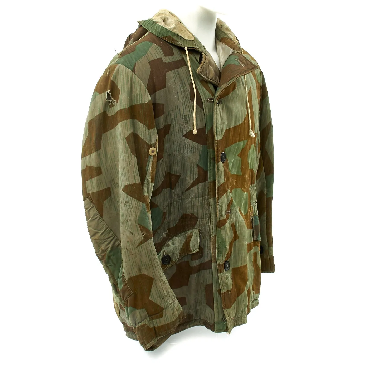 Original German WWII Splinter Camouflage Pattern Winter Parka