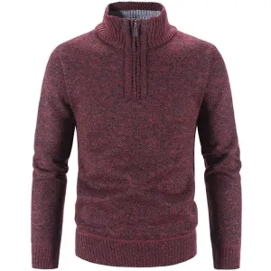 Pologize™ Warm Fleece Half Zipper Turtleneck