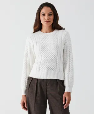 Relaxed Cable Knit Sweater