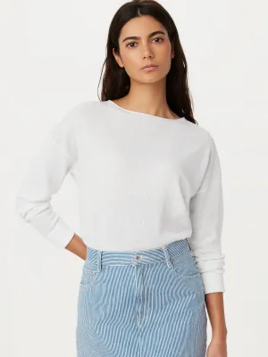 The Lightweight Crewneck Sweater in Bright White