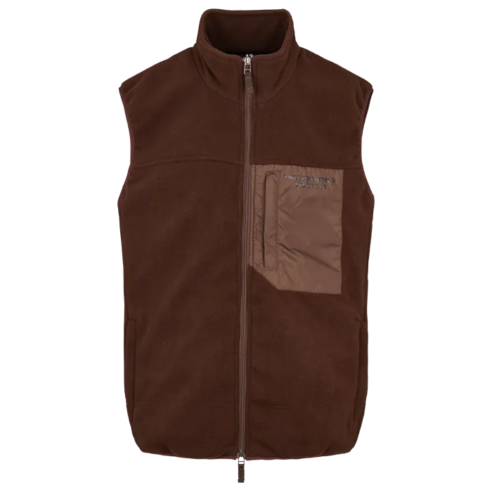 Twelve Sixteen Fleece Gilet Brown