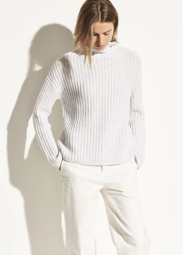 Vince - Lofty Rib Turtleneck in Light Grey