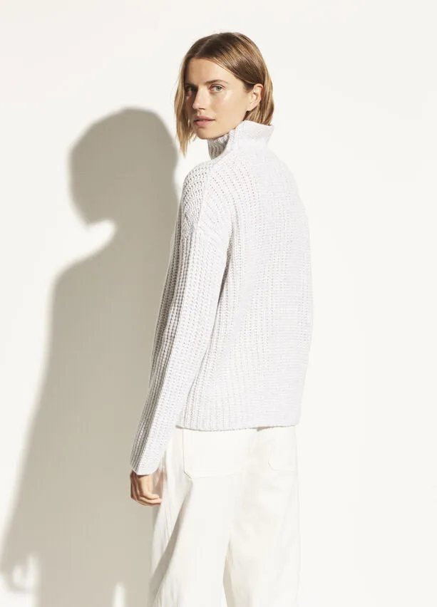 Vince - Lofty Rib Turtleneck in Light Grey